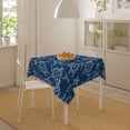 thumbnail image 4 of Zufioo Sea Turtle Print Square Decorative Tablecloth, Wrinkle-resistant, Waterproof and Oil-resistant Tablecloth Coffee Table Cloth, Suitable for Restaurants-60"x60", 4 of 8