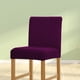 thumbnail image 2 of Funda protectora sólida para silla de comedor Funda protectora Universal para muebles de oficina Protector exterior Funda giratoria Suministros para el hogar Púrpura oscuro 2 paquetes Speravity HA012490-05, 2 of 5