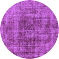 thumbnail image 1 of Ahgly Company Indoor Round Oriental Purple Industrial Area Rugs, 8' Round, 1 of 4