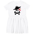 thumbnail image 3 of Inktastic Pirate Skull and Cross Bones Girls Toddler Dress, 3 of 5
