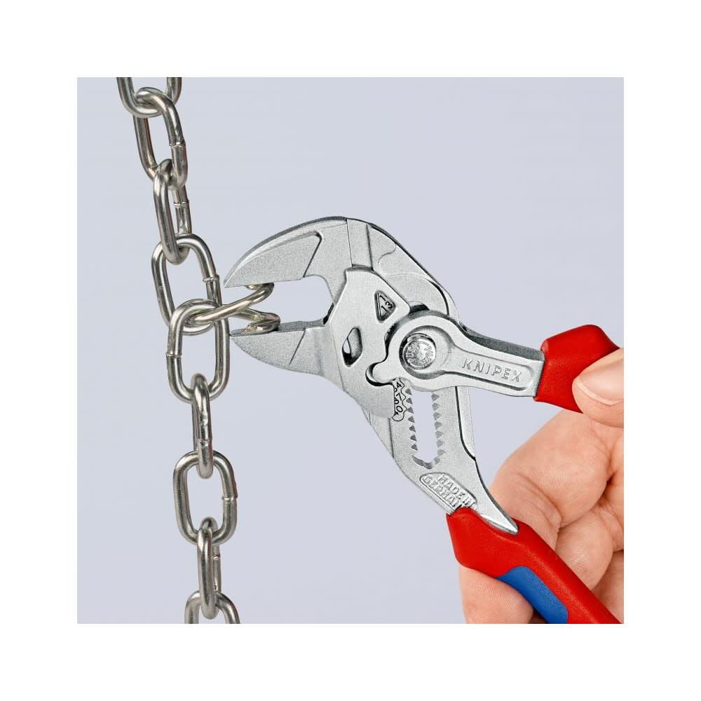 Knipex Chrome Plated Head Pliers Wrench 180Mm