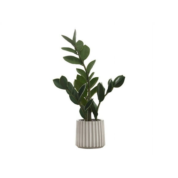 Monarch - Plante Artificielle pour la Maison, le Bureau - en Forme de ZZ - 20 Po - Vert