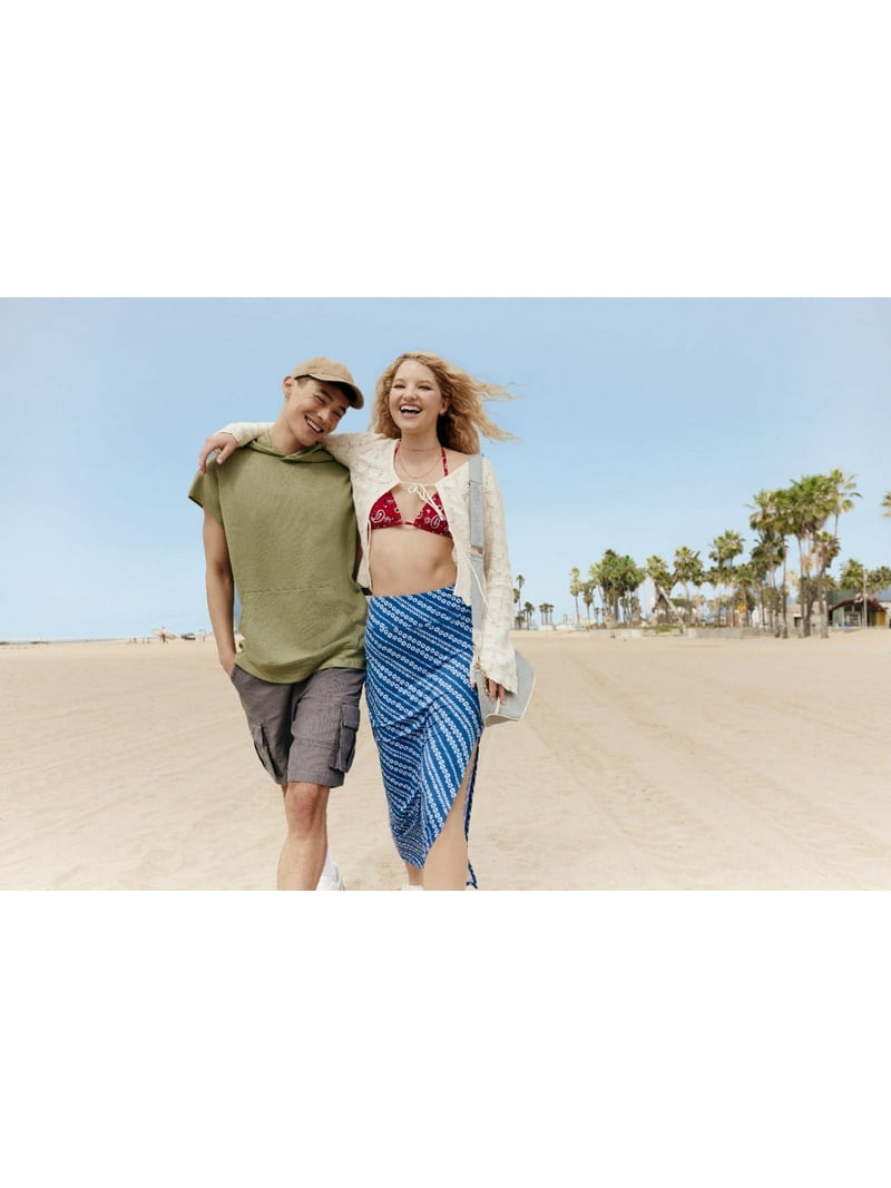 Madden NYC Women's Chain Crossbody Handbag with Pouch, Denim