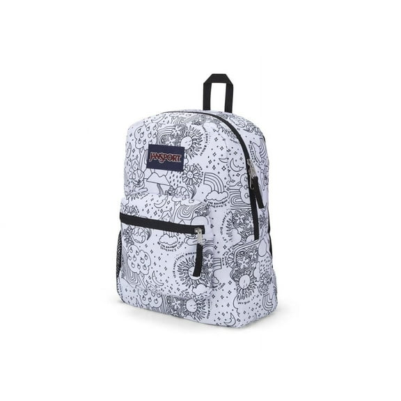 JanSport Unisex Side Pocket Polyester Backpack, Coral Leaf