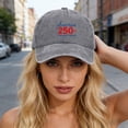 thumbnail image 6 of NIEWTR 250 Anniversary USA Hat 250 Year American Anniversary Hat Embroidery Eagle Patriotic Adjustable Baseball Cap for Men Women(Grey,A), 6 of 6