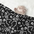 thumbnail image 2 of Pofeuu Skeletons Dancing Print Puppy Blanket,Dog Blankets,Pet Blanket Cozy Cat Blankets for Indoor Cats, Fuzzy Pet Blanket for Kitten Doggy Dog Blankets-Large, 2 of 8