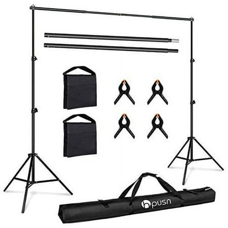 Image of HPUSN Photography Studio Backdrop Support System Kit with Clamps Sandbags Tote Bag