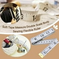 thumbnail image 3 of LYCAQL Soft Tape Measure Double Scale Body Sewing Flexible Ruler for Weight Loss Medical Body Measurement Sewing Tailor Craft Ruler, Has Centimetre Scale on Reverse Side 60-inchï¼Whiteï¼, 3 of 5