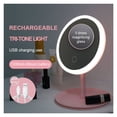 thumbnail image 2 of Led Light Makeup Mirror Storage LED Face Mirror Adjustable Touch Dimmer USB Led Vanity Mirror Table Desk Cosmetic Mirror ,Widely Use, 2 of 7