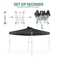 thumbnail image 4 of [US IN STOCK] 10' x 10', Roller Bag and 4 Piece Spike Set, White Slate Instant Tent Shelter Canopy, 4 of 7