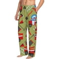thumbnail image 2 of Junzan Men'S Pajama Pants Cartoon Fire Truck Sleepwear Pants Pj Bottoms Drawstring And Pockets, 2 of 9