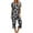 Grey, variant on Women's Printing Crewneck Short Sleeve Sleepshirt And Pants Sets Loungewear Pajamas With Pockets