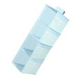 thumbnail image 2 of Bolsa colgante de almacenamiento de 4 capas, tela Oxford, lavable, plegable, organizador de armario colgante para sujetadores, ropa interior, calcetines, azul, 2 of 10