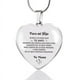 thumbnail image 1 of Collar de acero inoxidable con colgante de corazón de melocotón y llavero de amor, regalo de Navidad con personalidad, 1 of 6