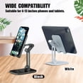 thumbnail image 2 of Cell Phone Stand, Fully Foldable, Angle Height Adjustable Cell Phone Stand, Suitable for 4-13 Inches Phones and Tablets (Black), 2 of 7