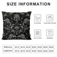 thumbnail image 5 of COMIO  Black Damask Pillowcase Vintage Floral Decorative Throw Pillow Covers Cushion Covers for Sofa Couch Bed Chair, 5 of 5