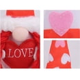 thumbnail image 3 of Gnome Doll with Envelope - Adorable Decorative Figurine for Home, Shelves, Desks, Festive Accent for Valentines Day, Birthdays or Everyday Decor, Cute Collectible, 4.72*2.76*10.83in, D, 3 of 5