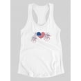 thumbnail image 3 of July Fourth Day Racerback Tank Women -Image by Shutterstock, Female Small, 3 of 4