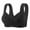 Black, variant on Ofreoo Seamless Front Closure Mastectomy Bra Surgical Bra Pocket Breast Prosthesis Breast Forms Bralette Daily Bra