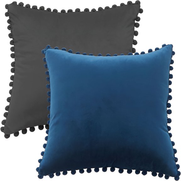 AUQ 2Pcs Pillow Covers,Home Softness Throw Pillow Covers,Eco Fabric Decorative Pillow Covers,Colormixing1