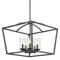 thumbnail image 6 of Golden Lighting Mercer 5-Light Chandelier in Matte Black, 6 of 6