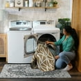 thumbnail image 3 of My Magic Carpet 5'x7' Machine Washable Non-Slip Dining Living Room Area Rug - Intersections Camel, 3 of 5