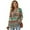 Brown and Green-Aztec Style, variant on Dragon Star Printed Hoodies for Women Long Sleeve Sweatshirts V Neck Pullover Tops Trendy Hoodies for Fall Winter, 3XL