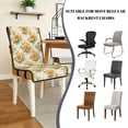thumbnail image 5 of TSOVTHRID Lily Floral Print Quilted Dining Chair Seat Covers Stretchable Soft Chair Cushion Cover Removable Universal Fit Seat Slipcovers with Elastic Band, Set of 4, 5 of 7