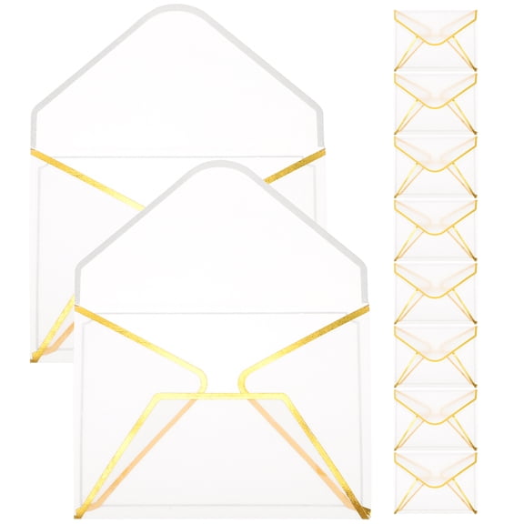 LITINKIMI Vintage Envelopes Greeting Card Envelope Translucent Paper 10Pcs 3.94X2.95X0.04In