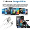 thumbnail image 2 of Micro USB Cable, 3 Pack Fast Android Charging Cord, High Speed Durable Micro USB Charging cable for Samsung Galaxy S6 S7 Edge, Android Smartphones, PS4, MP3, White, 2 of 7
