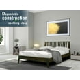 thumbnail image 2 of Acacia Kaylin Bed Frame with Headboard Solid Wood Platform Bed, Queen Size Bed Frame, Unique Design Contemporary Signature Wood Bed Compatible with All Mattresses, Non-Slip and Noise-Free, Mocha, 2 of 5