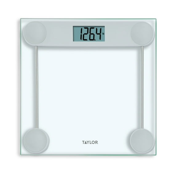 Taylor Digital Bathroom Scale Clear/Metal Accents