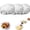 3pcs, variant on Glass Shell-Shaped Dumpling Plate, Glass Shell Dumpling Tray with Sauce Plate Snack Dessert, Dumplings Storage for Home Kitchen Use and Weddings,2pcs