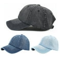 thumbnail image 6 of BOOYOU Unisex Vintage Washed Denim Baseball Cap Blank Casquette Adjustable Snapback Hat, 6 of 15