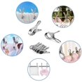 thumbnail image 4 of Pinzas grandes para ropa, 18 Uds., Clip para toalla de playa de acero inoxidable para toalla de playa, toallas, edredones, ropa, edredones, sábanas, alfombras, 12cm, 4 of 6