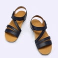 thumbnail image 4 of Pennysue Women's Arch Support Sandals Blue Woven Orthopedic Walking Sandals 9M, 4 of 6