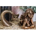 thumbnail image 5 of Ebros Rose Gold Dreaming Siren Mermaid2 Piece Parts Body and Tail Statue 5" H, 5 of 6