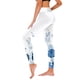 thumbnail image 1 of Gibobby Pantalones de yoga La yoga gruesa de la cintura alta jadea el entrenamiento que corre las polainas de la yoga para las mujeres(Azul,XL), 1 of 4