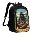 thumbnail image 1 of Balery Forest Meditating Gorilla Mochila con carga USB para hombre y mujer - Mochila impermeable y antirrobo para portátil con puerto USB para viajes, trabajo, estudios y universidad, 1 of 7