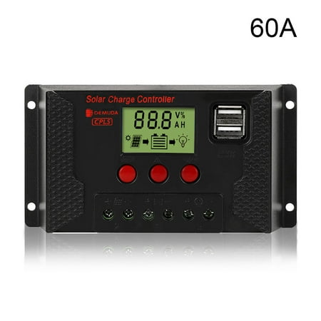 

YMILEMY Solar Charge Controller Solar Panel Battery Intelligent Regulator with USB Port