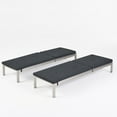 thumbnail image 4 of Mitchell Outdoor Chaise Lounge with Cushion, Set of 2, Dark Gray, Silver, 4 of 4