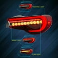 thumbnail image 2 of VLAND Full LED Tail Lights for Toyota 86 GT86 2012-2020 Subaru BRZ 2013-2020 Scion FR-S 2013-2016, 2 of 9
