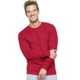 thumbnail image 1 of Hanes Beefy-T Men`s Long-Sleeve T-Shirt, XXL, Deep Red, 1 of 1