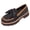 Light Blue, variant on Brown Ladies Bowknot Loafers Thick Sole Low Heel English Style Plaid Fabric 2026 Spring Summer Versatile