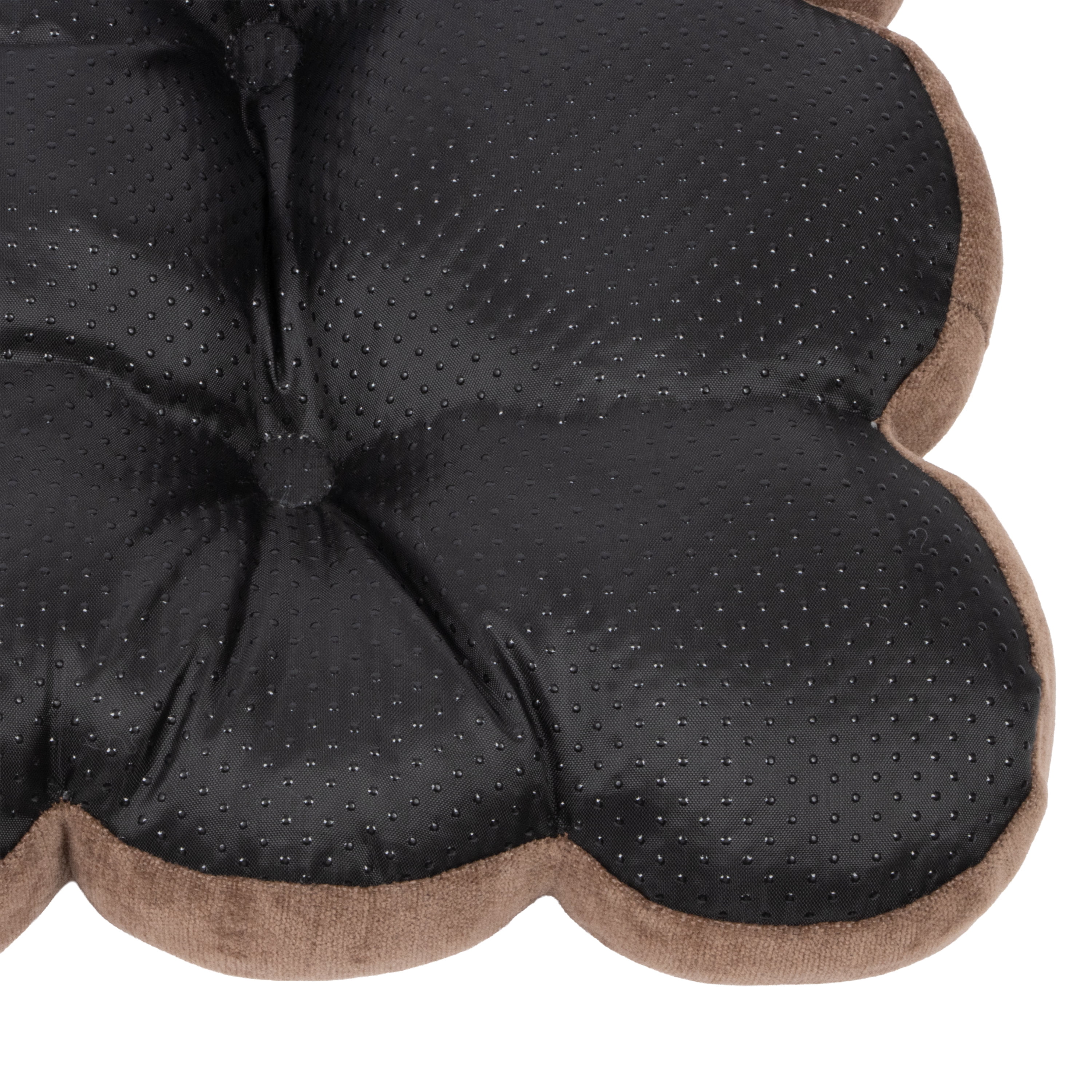 SportPet Designs Tufted Sherpa Cushion Pet Bed, Tan, Small 24 in x 17.5 in