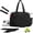Black, variant on Women’s Tennis Tote Bag – 3-in-1 Crossbody Tennis Bag for 2 Rackets w/ Shoe Compartment & Wet Bag, Gym & Pickleball