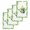 White, variant on St Patrick's Day Kitchen Dish Towels for Drying Dishes Set of 4, Watercolor Shamrock Leaves Watering Can Green Waffle Weave Microfiber Hand Tea Bathroom Towels Quick Dry & Absorbent Towel 15.7x23.6
