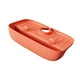 thumbnail image 5 of Bandeja de silicona para recoger la manija del grifo, accesorios de baño, organizador de fregadero de silicona Naranja, 5 of 9