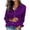 Purple, variant on Bixock Summer Women's Tops Long Sleeve Shirts for Women Plaid Print Satin Button Down Shirts for Women Collar Casual Dressy Blouse Tops