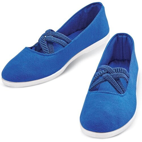 Casual Slip On Sneakers with Elastic Stretch Straps-11-Royal Blue